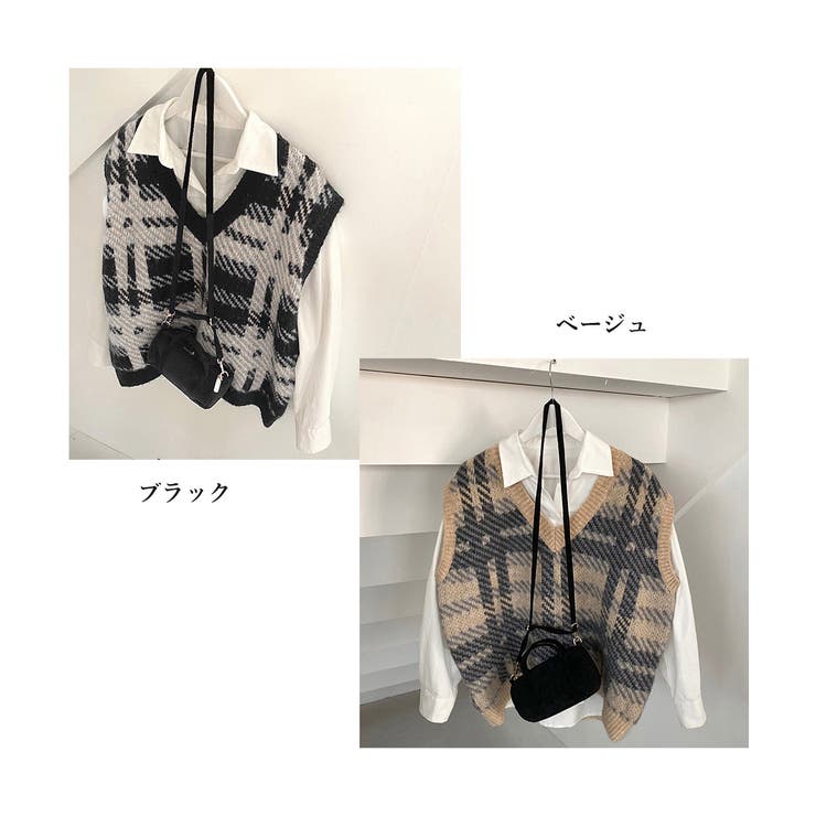 ニットベスト レディース ニットジレ秋冬 | SUNSHINE CLOSET | 詳細画像2 