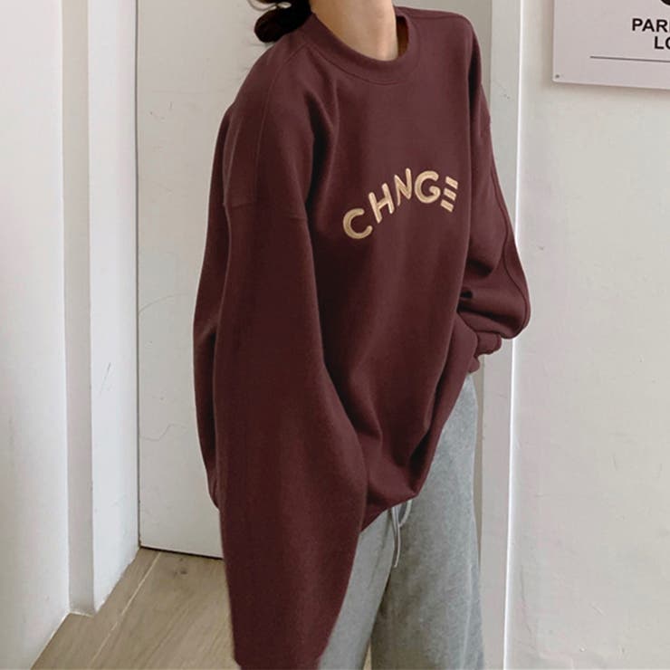 スウェット 裏起毛 英字ロゴ トレーナー | SUNSHINE CLOSET | 詳細画像14 