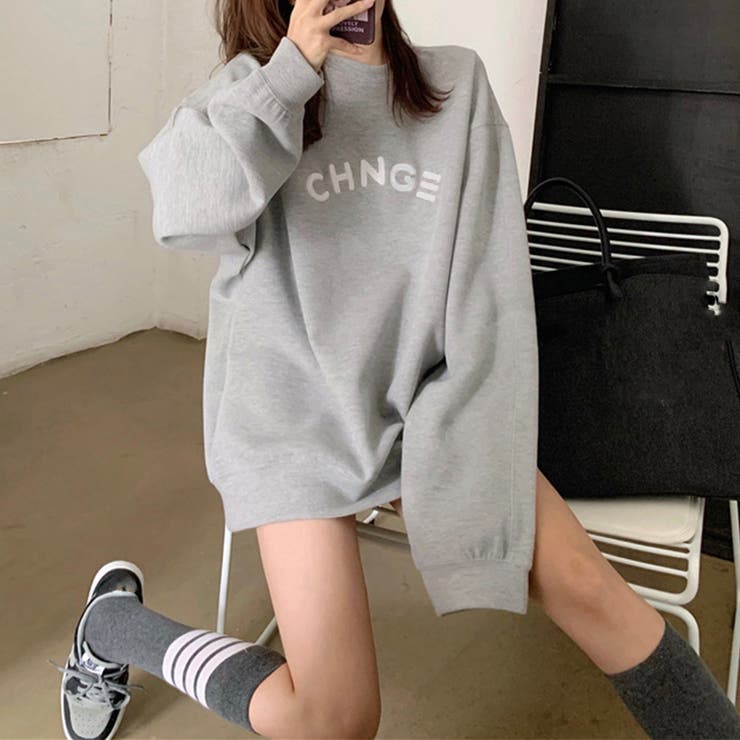 スウェット 裏起毛 英字ロゴ トレーナー | SUNSHINE CLOSET | 詳細画像8 