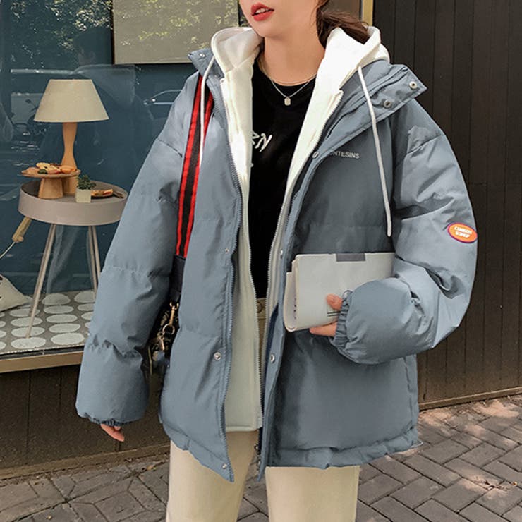 フーデッド エコダウンジャケット重ね着風 | SUNSHINE CLOSET | 詳細画像14 