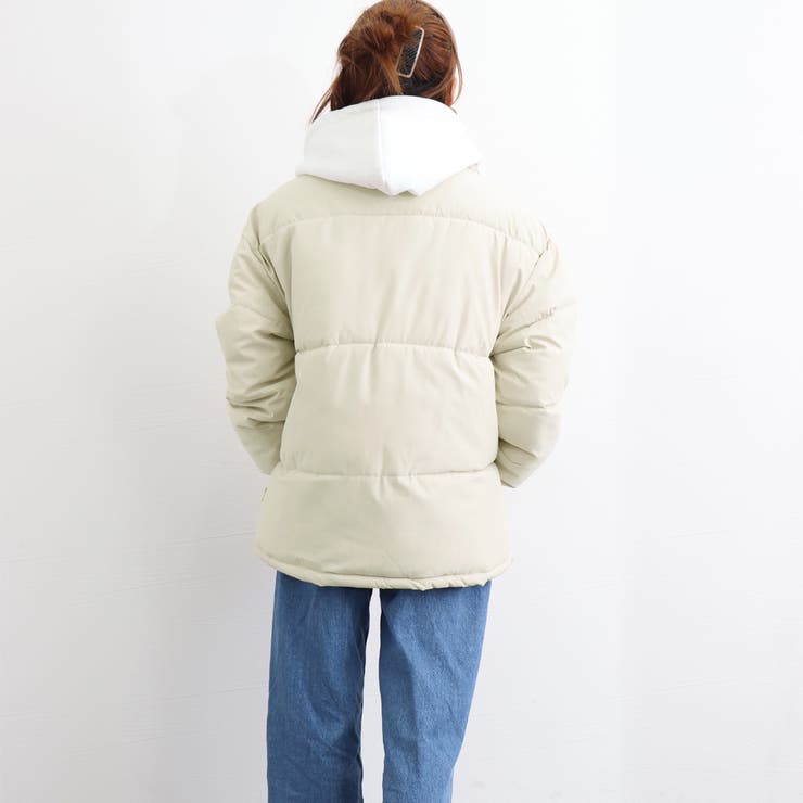 フーデッド エコダウンジャケット重ね着風 | SUNSHINE CLOSET | 詳細画像21 