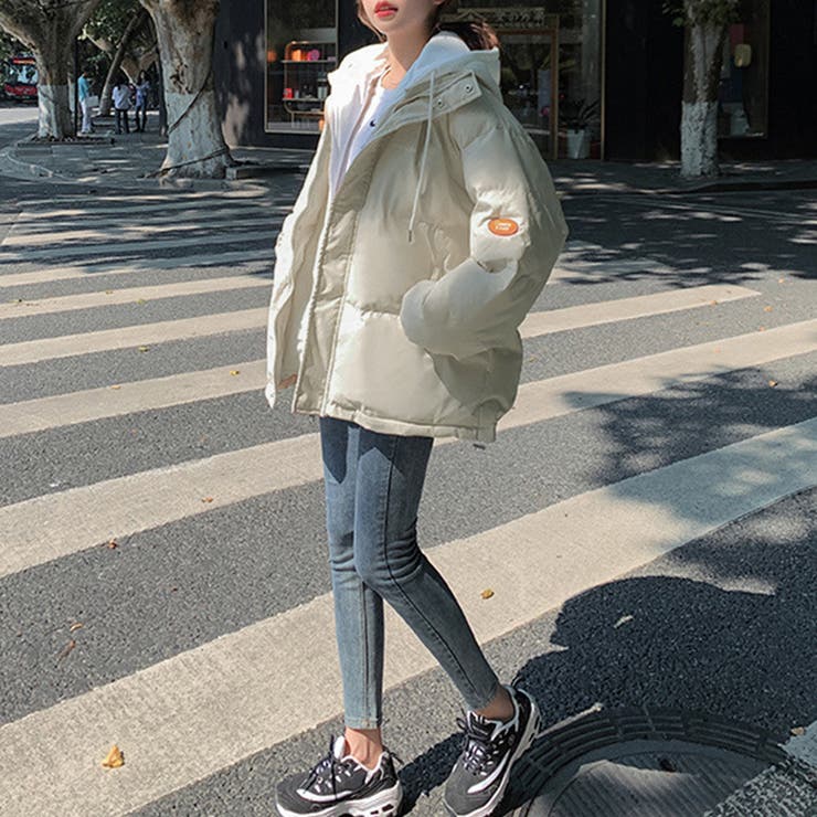 フーデッド エコダウンジャケット重ね着風 | SUNSHINE CLOSET | 詳細画像9 