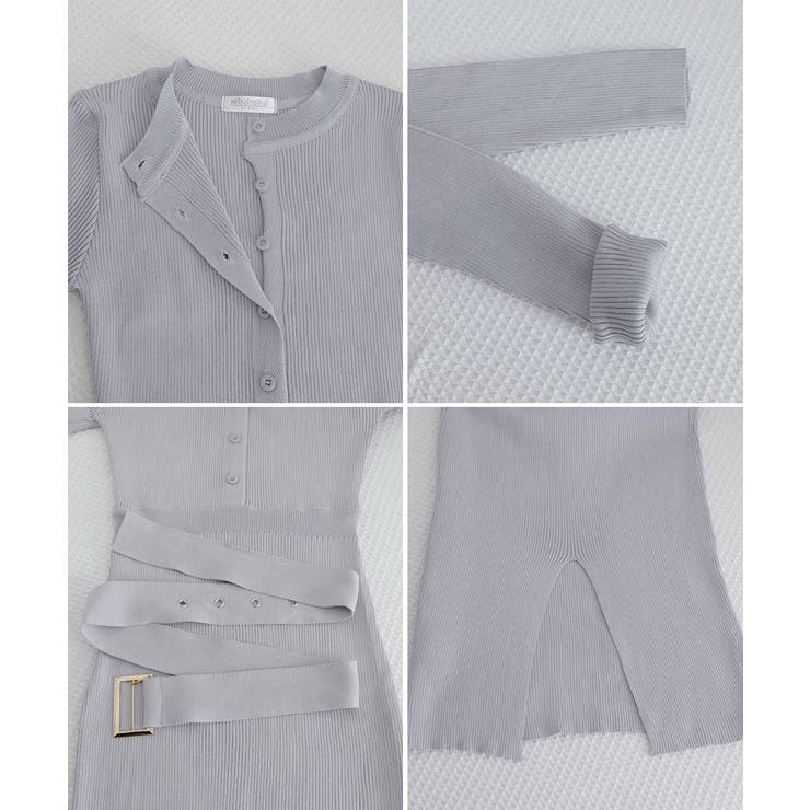 リブニットタイトワンピースウエストベルト | SUNSHINE CLOSET | 詳細画像25 