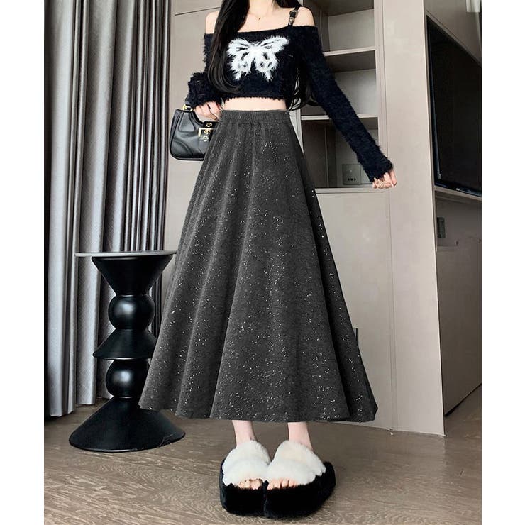 ラメ入りロングスカート キラキラスカート | SUNSHINE CLOSET | 詳細画像1 