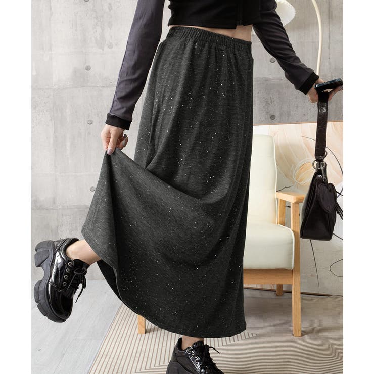 ラメ入りロングスカート キラキラスカート | SUNSHINE CLOSET | 詳細画像16 
