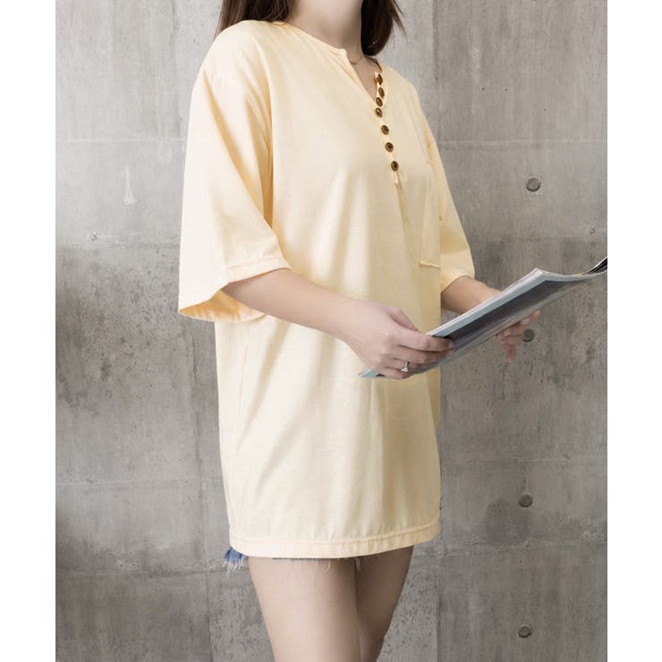 レディース オーバーサイズカットソー 体型カバーロングTシャツ | SUNSHINE CLOSET | 詳細画像22 