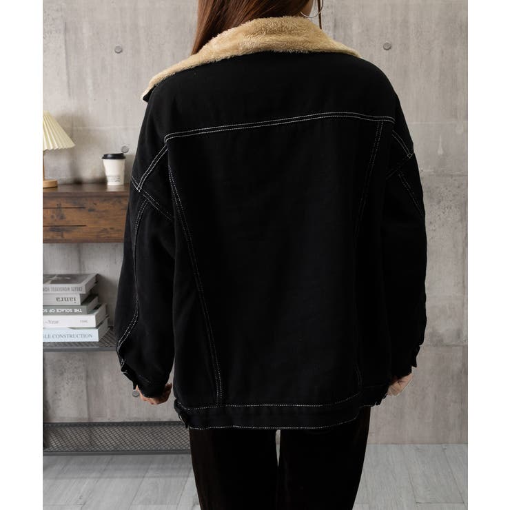 裏ファーデニムジャケットステッチブルゾン | SUNSHINE CLOSET | 詳細画像18 