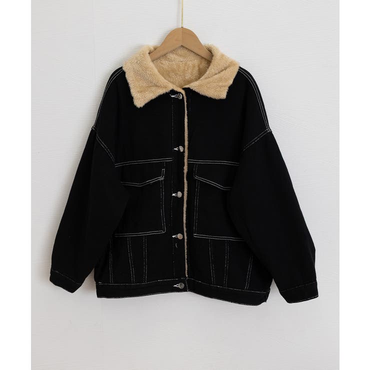 裏ファーデニムジャケットステッチブルゾン | SUNSHINE CLOSET | 詳細画像19 