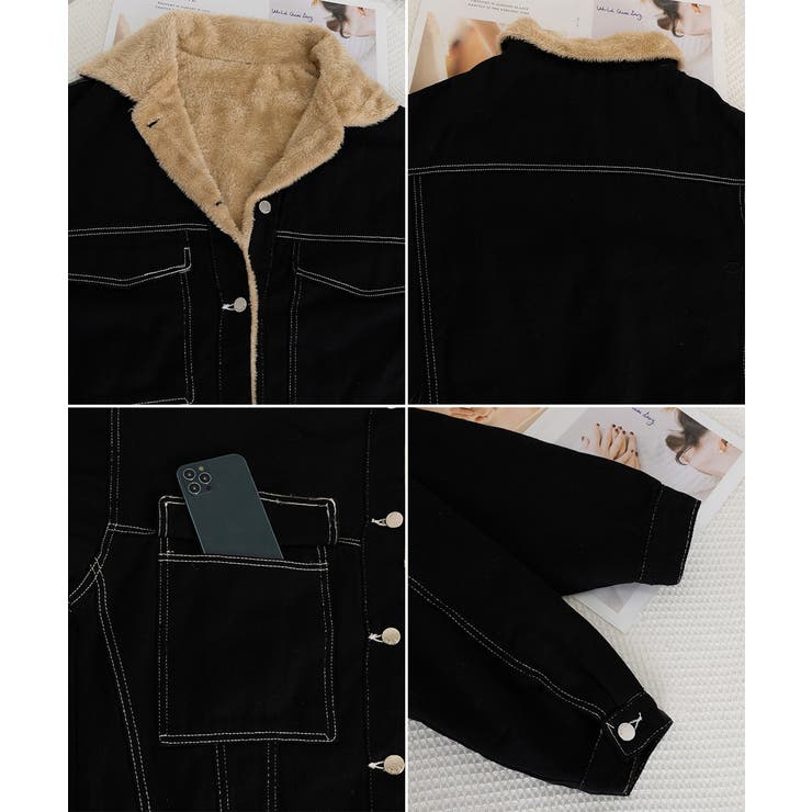 裏ファーデニムジャケットステッチブルゾン | SUNSHINE CLOSET | 詳細画像23 