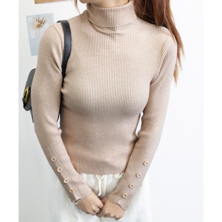 ハイネックニットトップス 長袖ニットソー | SUNSHINE CLOSET | 詳細画像15 