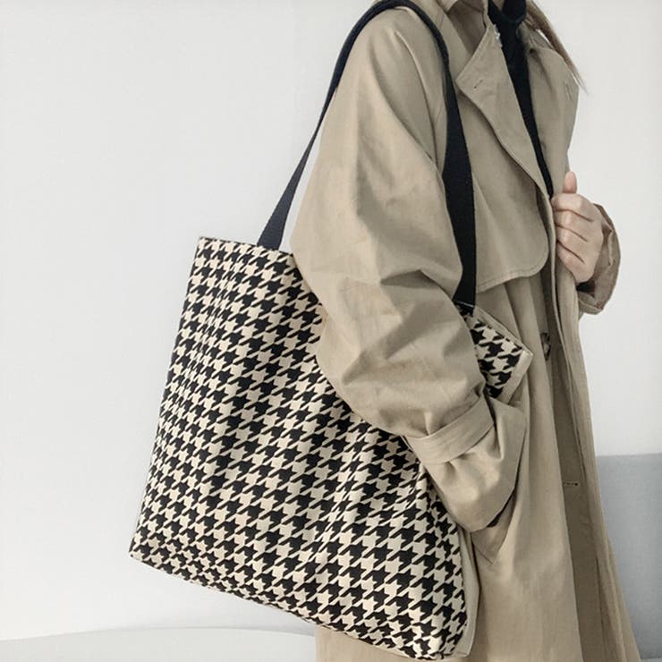 千鳥柄 | 千鳥格子トートバッグ レディース 大容量 | SUNSHINE CLOSET