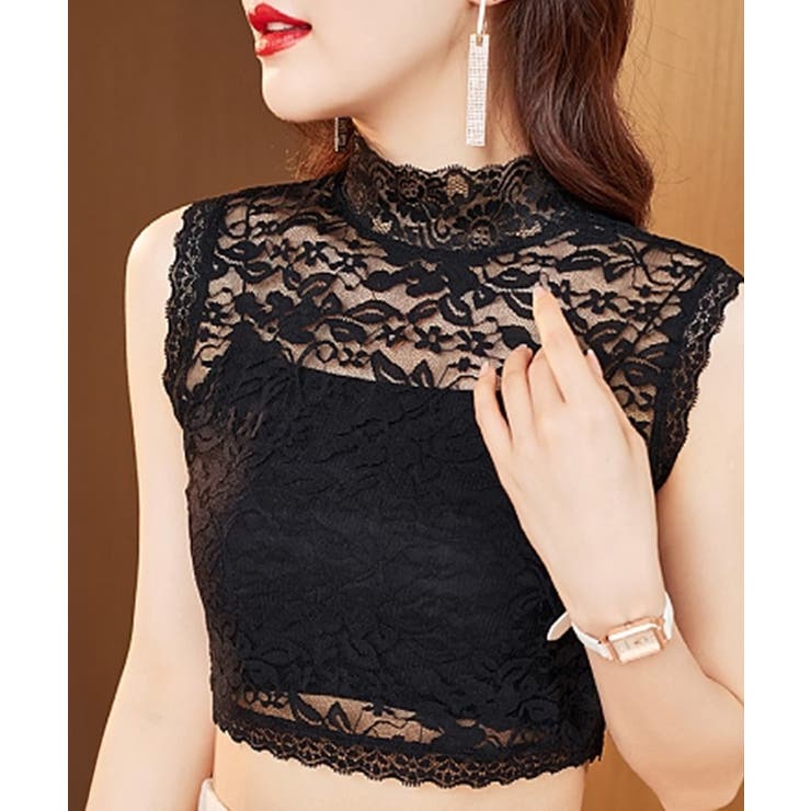 付け襟 花柄レース インナートップス韓国 | SUNSHINE CLOSET | 詳細画像1 