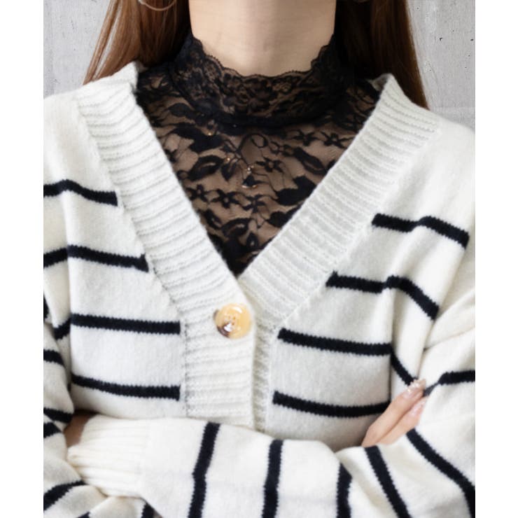 付け襟 花柄レース インナートップス韓国 | SUNSHINE CLOSET | 詳細画像4 