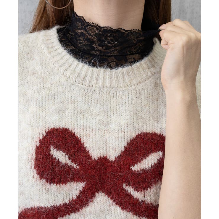 付け襟 花柄レース インナートップス韓国 | SUNSHINE CLOSET | 詳細画像6 