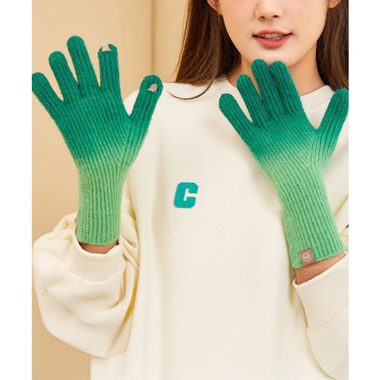 グラデーションニット手袋 スマホ対応手袋 | SUNSHINE CLOSET | 詳細画像1 