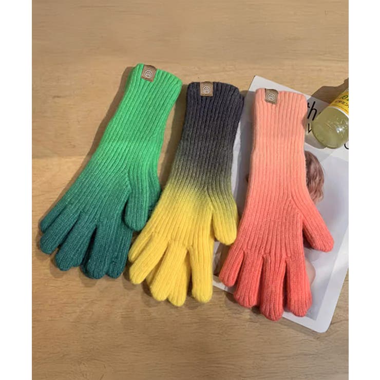 グラデーションニット手袋 スマホ対応手袋 | SUNSHINE CLOSET | 詳細画像12 