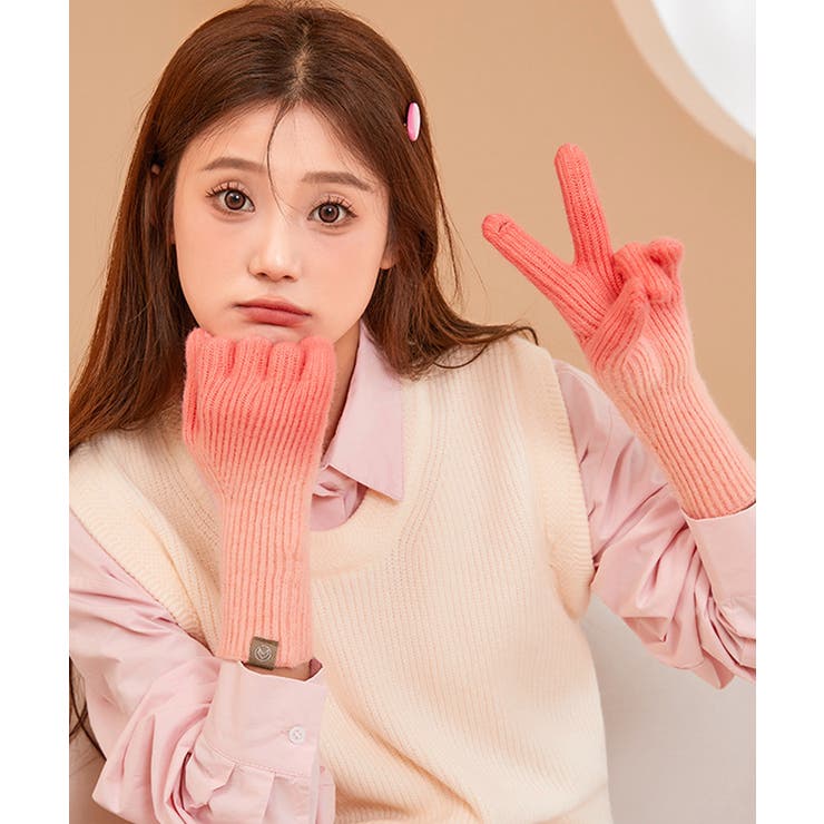 グラデーションニット手袋 スマホ対応手袋 | SUNSHINE CLOSET | 詳細画像4 