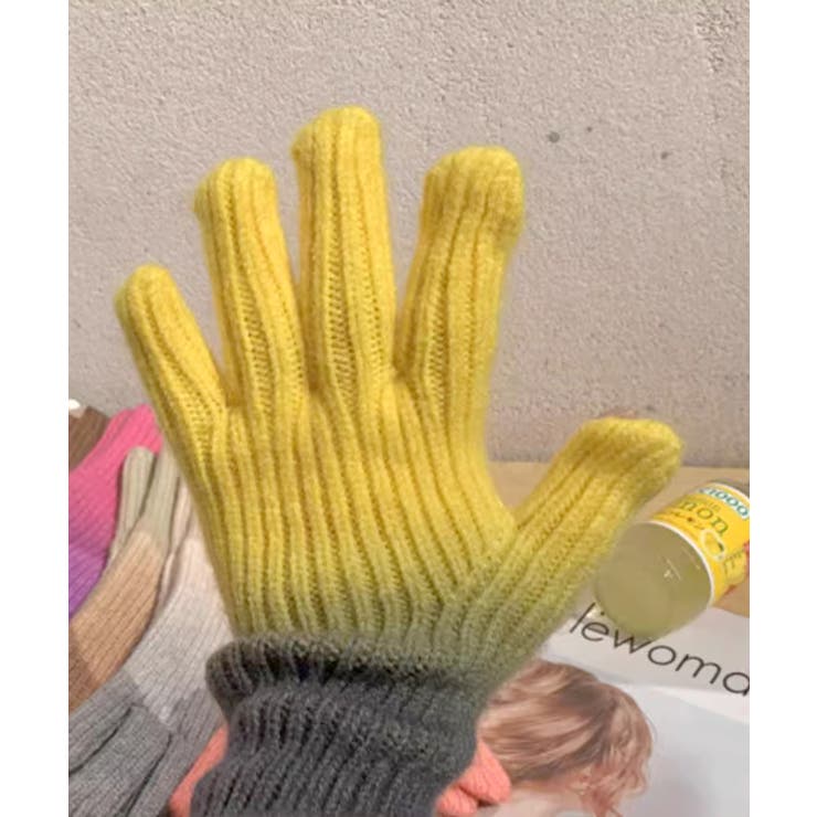 グラデーションニット手袋 スマホ対応手袋 | SUNSHINE CLOSET | 詳細画像8 