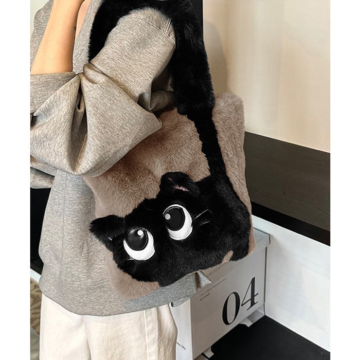 ファートートバッグ ふわふわ 猫柄鞄秋冬 | SUNSHINE CLOSET | 詳細画像13 