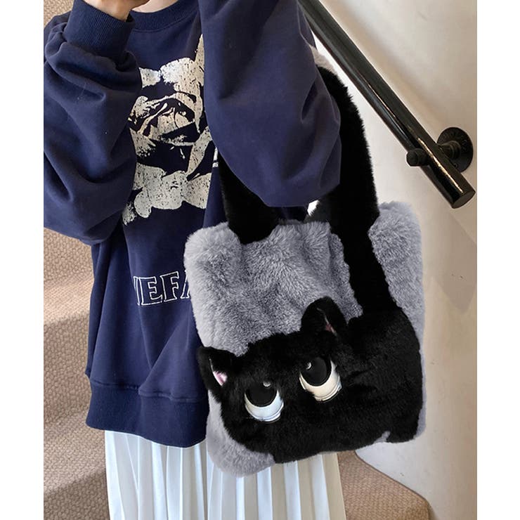 ファートートバッグ ふわふわ 猫柄鞄秋冬 | SUNSHINE CLOSET | 詳細画像6 