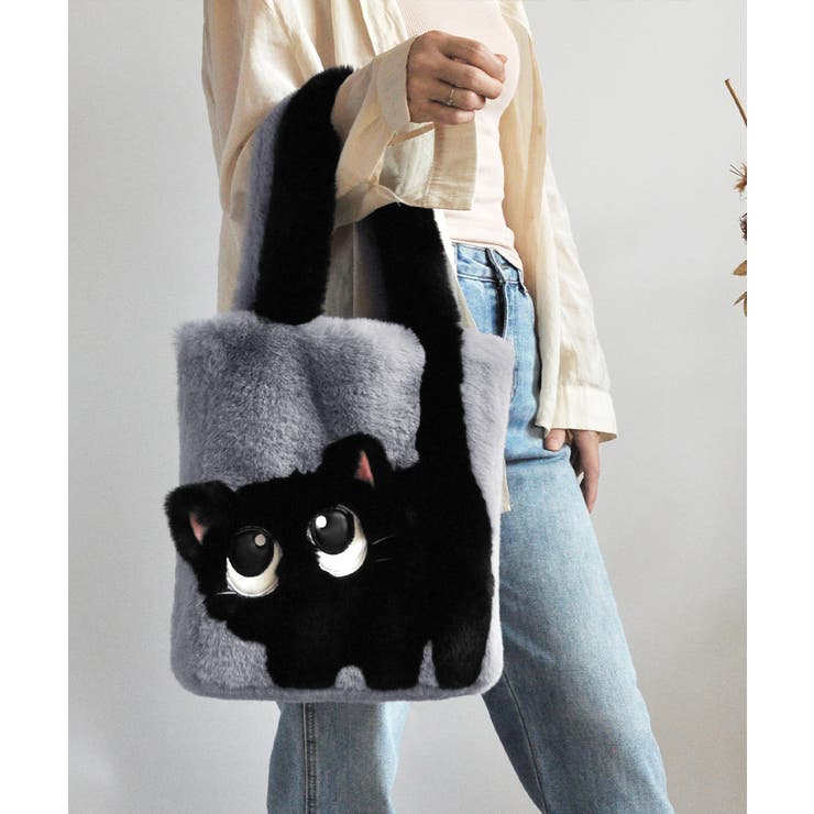 ファートートバッグ ふわふわ 猫柄鞄秋冬 | SUNSHINE CLOSET | 詳細画像8 