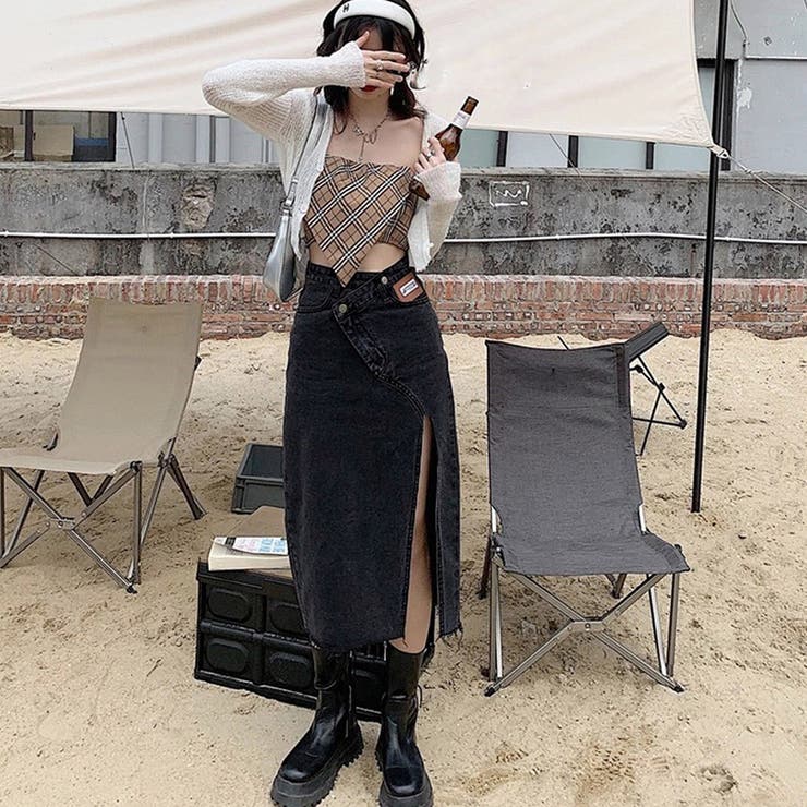 デニムスカート ウエストレイヤード風美脚 | SUNSHINE CLOSET | 詳細画像13 