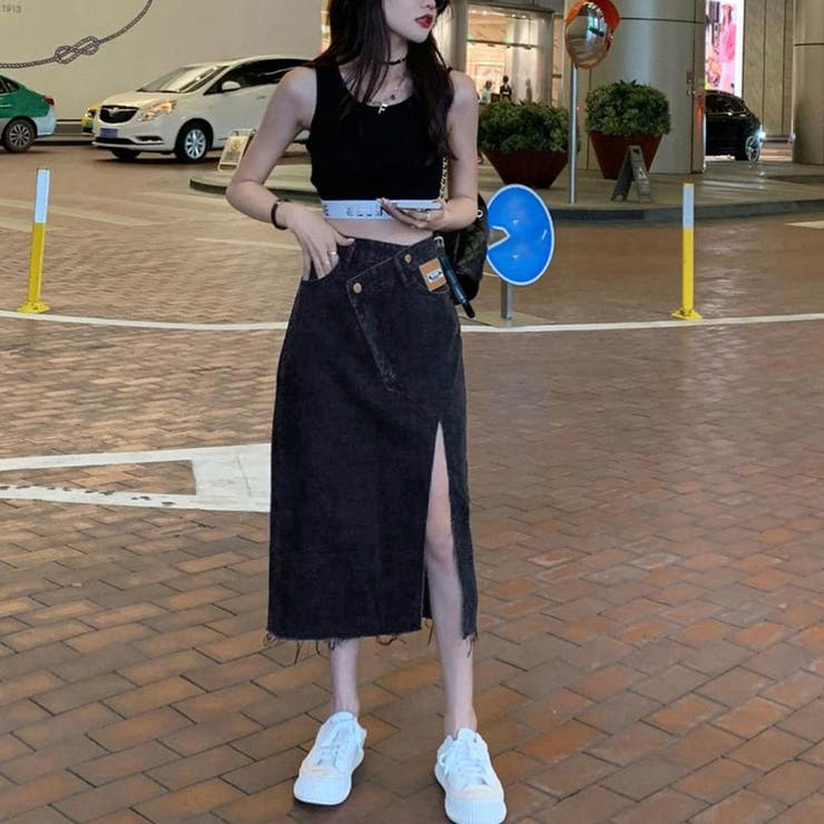 デニムスカート ウエストレイヤード風美脚 | SUNSHINE CLOSET | 詳細画像15 