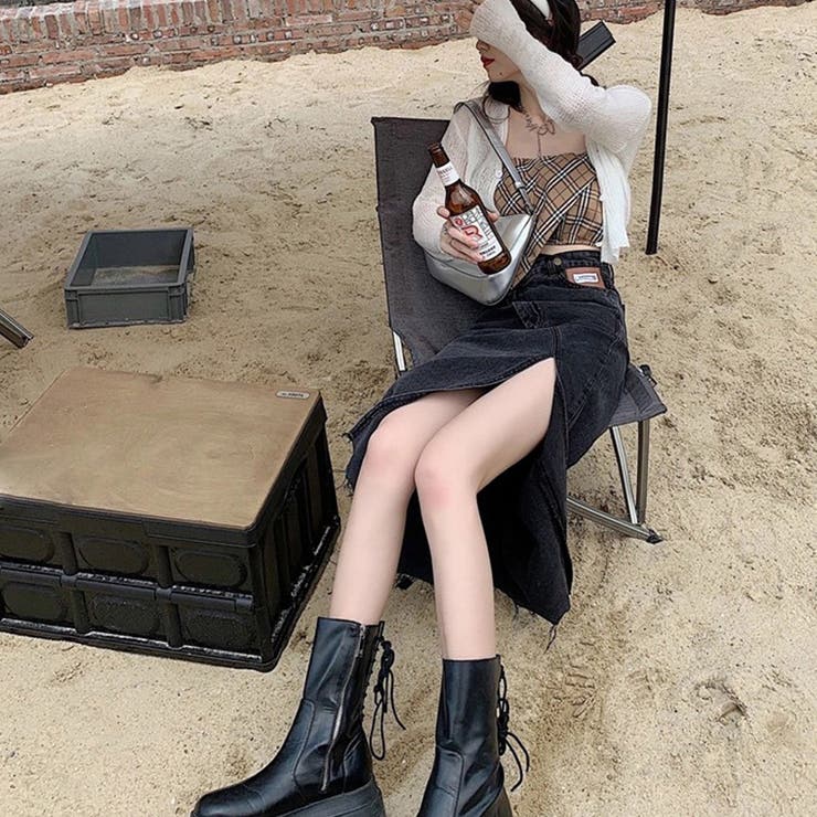 デニムスカート ウエストレイヤード風美脚 | SUNSHINE CLOSET | 詳細画像16 