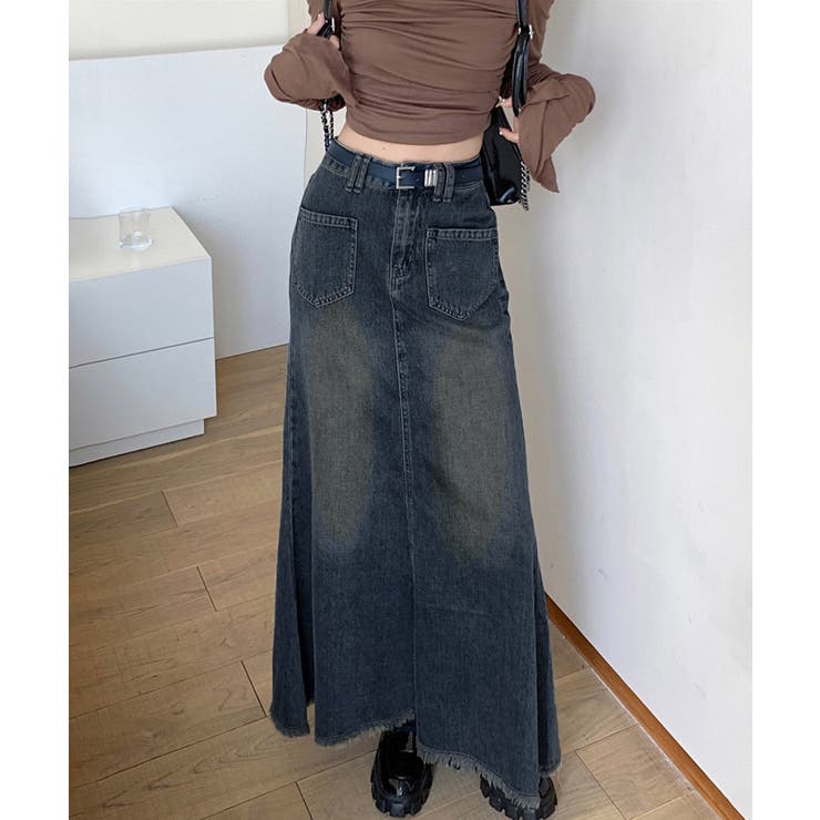 フリンジデニムスカートマーメイドスカート | SUNSHINE CLOSET | 詳細画像8 