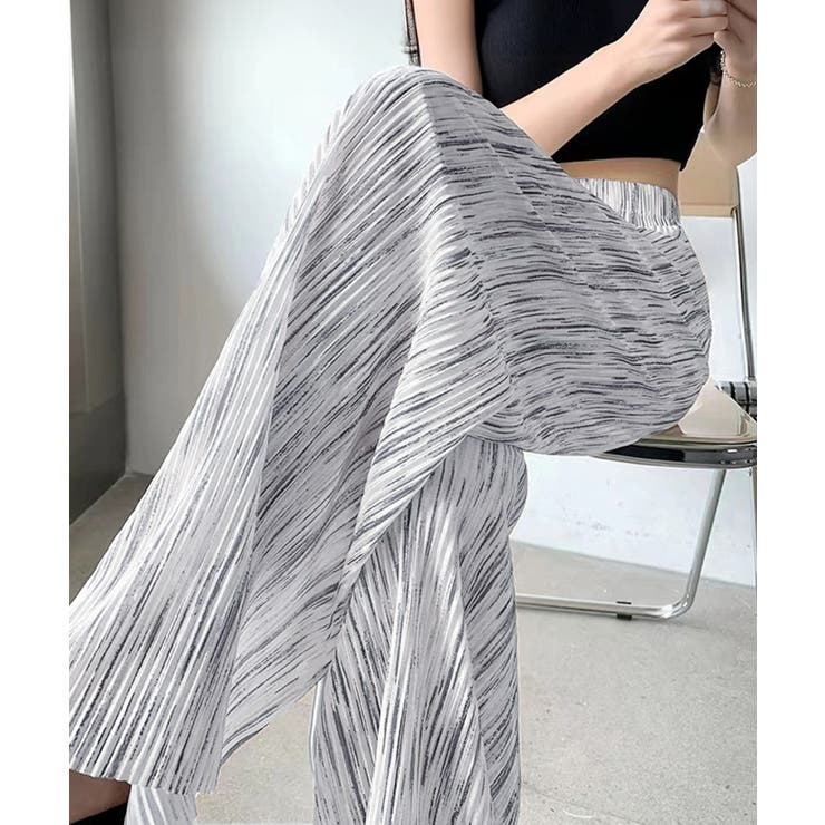 プリーツパンツ きれいめワイドパンツ春夏 | SUNSHINE CLOSET | 詳細画像1 