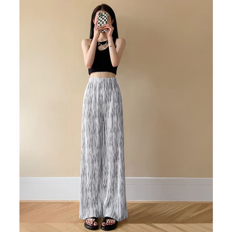 プリーツパンツ きれいめワイドパンツ春夏 | SUNSHINE CLOSET | 詳細画像12 