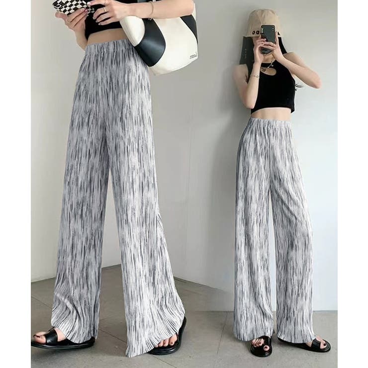 プリーツパンツ きれいめワイドパンツ春夏 | SUNSHINE CLOSET | 詳細画像13 