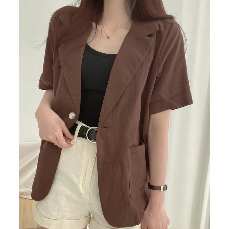 テーラードジャケット綿麻サマージャケット | SUNSHINE CLOSET | 詳細画像10 