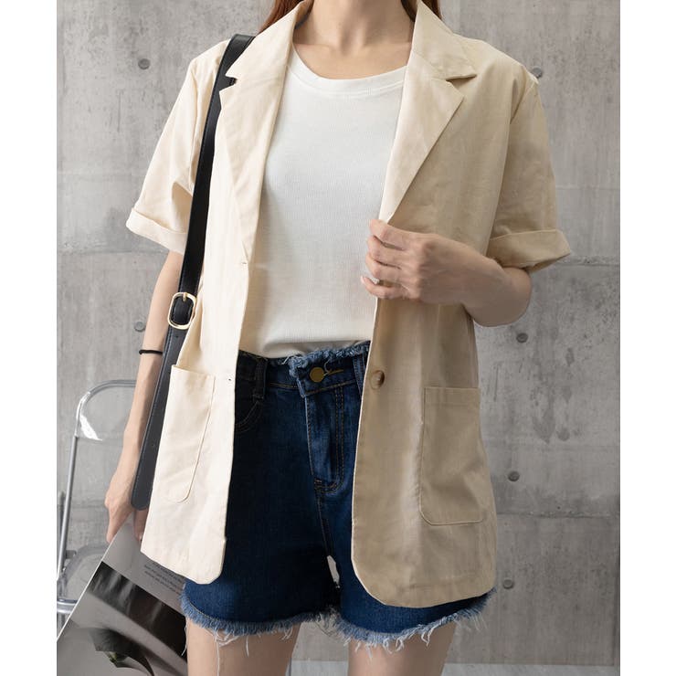 テーラードジャケット綿麻サマージャケット | SUNSHINE CLOSET | 詳細画像12 