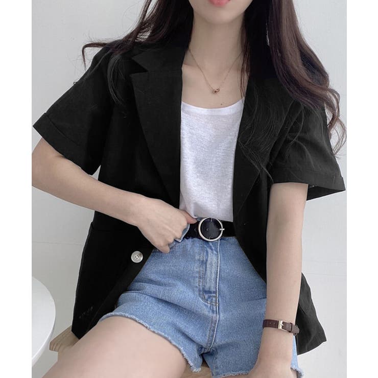 テーラードジャケット綿麻サマージャケット | SUNSHINE CLOSET | 詳細画像6 