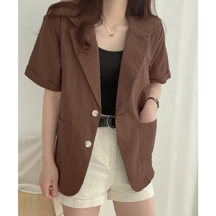 テーラードジャケット綿麻サマージャケット | SUNSHINE CLOSET | 詳細画像9 