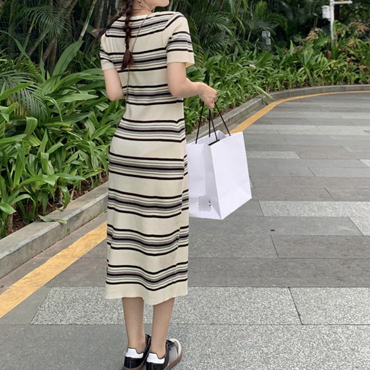 ワンピース ボーダー柄ニットワンピース | SUNSHINE CLOSET | 詳細画像14 