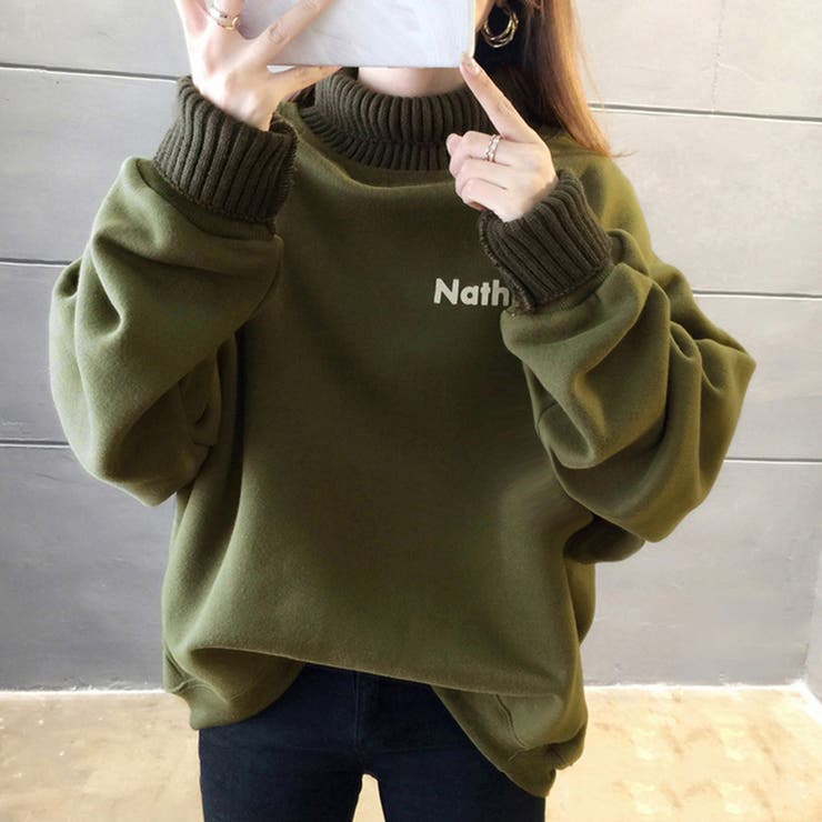 裏起毛 ロゴトレーナー レディース 韓国 | SUNSHINE CLOSET | 詳細画像1 