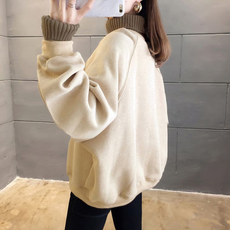 裏起毛 ロゴトレーナー レディース 韓国 | SUNSHINE CLOSET | 詳細画像10 