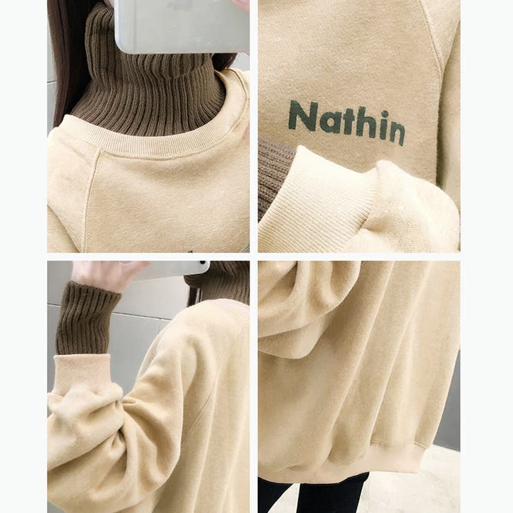 裏起毛 ロゴトレーナー レディース 韓国 | SUNSHINE CLOSET | 詳細画像11 