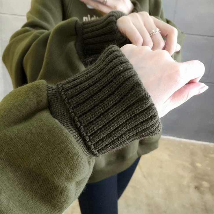 裏起毛 ロゴトレーナー レディース 韓国 | SUNSHINE CLOSET | 詳細画像4 