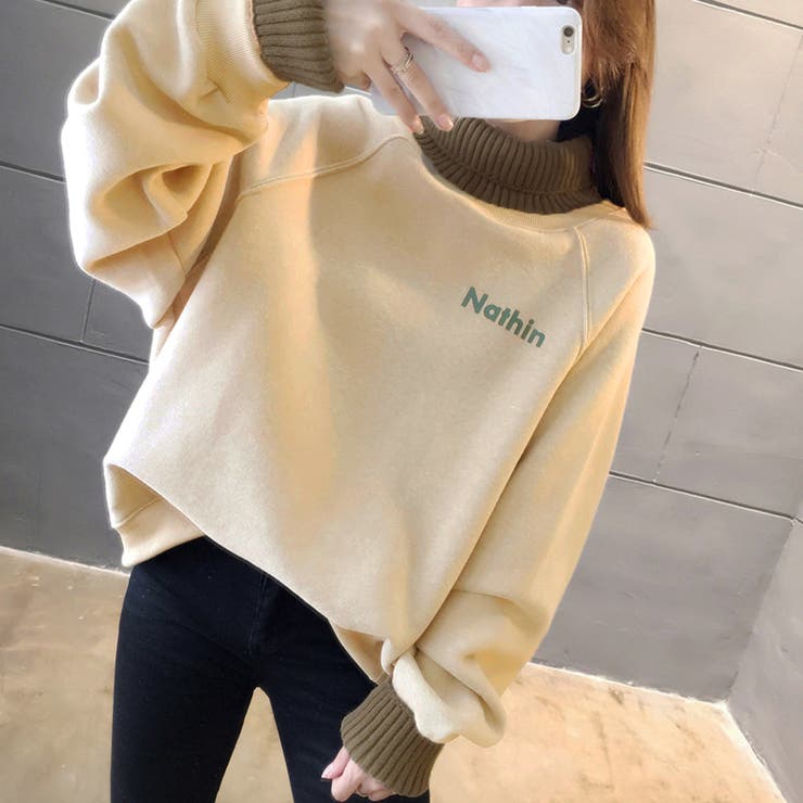 裏起毛 ロゴトレーナー レディース 韓国 | SUNSHINE CLOSET | 詳細画像9 