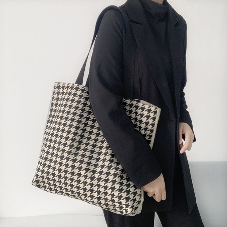 千鳥格子トートバッグ レディース 大容量 | SUNSHINE CLOSET | 詳細画像5 