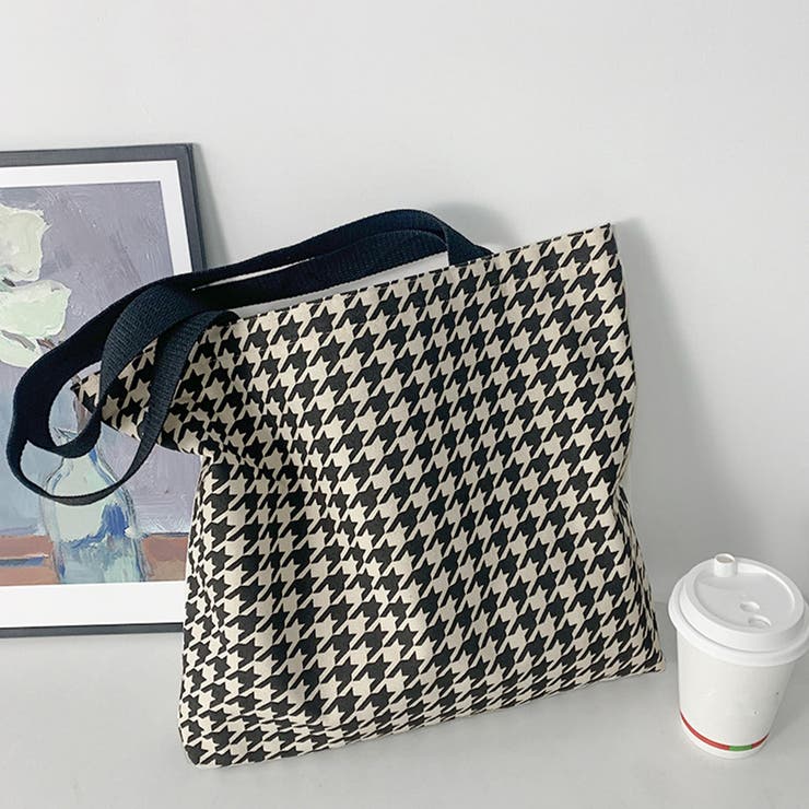 千鳥格子トートバッグ レディース 大容量 | SUNSHINE CLOSET | 詳細画像9 