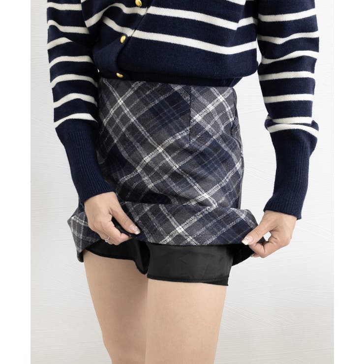 レトロチェック柄ミニスカートハイウエスト | SUNSHINE CLOSET | 詳細画像25 