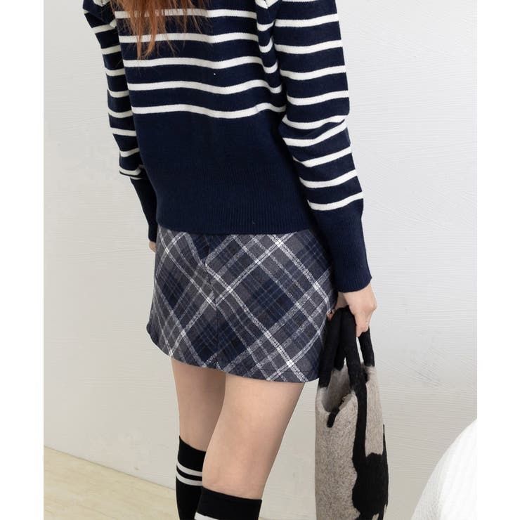 レトロチェック柄ミニスカートハイウエスト | SUNSHINE CLOSET | 詳細画像26 