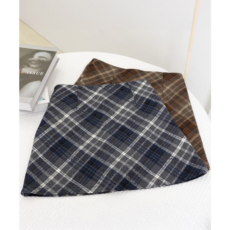 レトロチェック柄ミニスカートハイウエスト | SUNSHINE CLOSET | 詳細画像29 