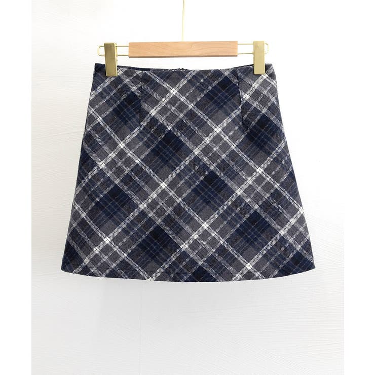 レトロチェック柄ミニスカートハイウエスト | SUNSHINE CLOSET | 詳細画像30 
