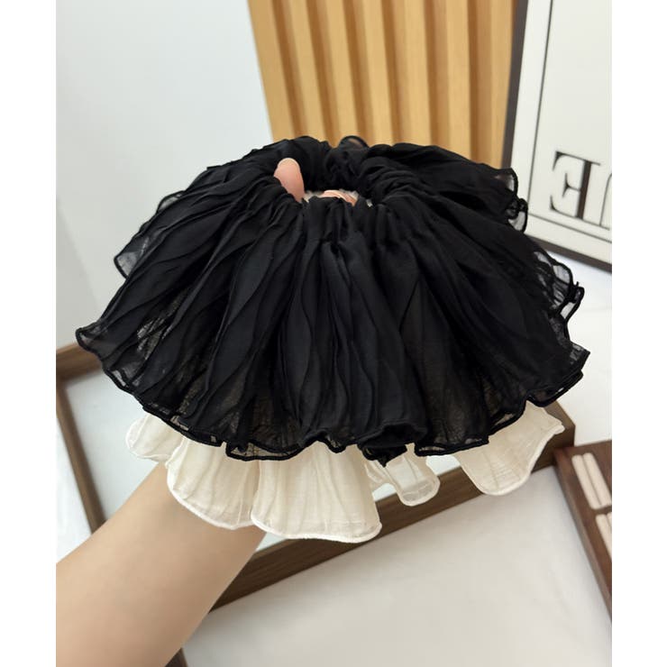 フリルシュシュ 大きめボリュームヘアゴム[品番：AGCW0006525