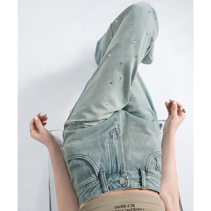 ラインストーン デニムパンツ レディース | SUNSHINE CLOSET | 詳細画像13 